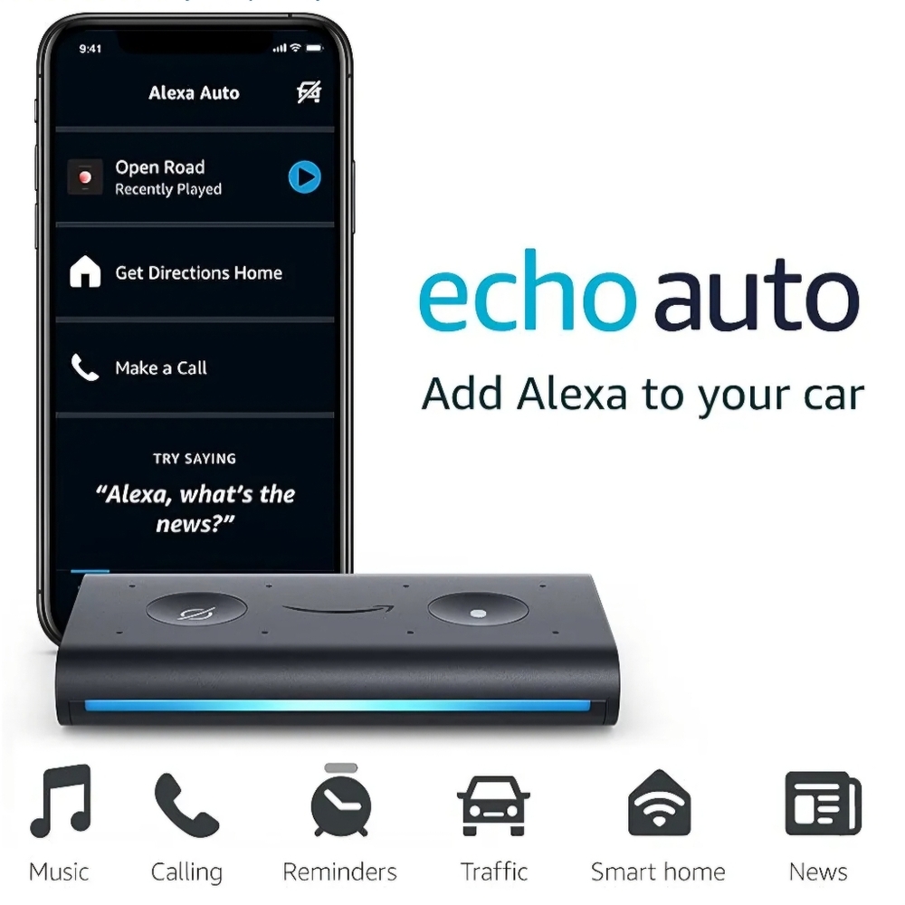 Amazon Echo Auto (1st Gen) & Air Vent Mount - Alexa For Your Car